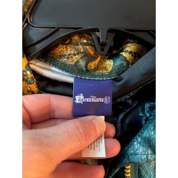 Disney Descendents Uma Costume 2 Piece Pants Jacket Zip Front Size 9 - 10 - Picture 9 of 10